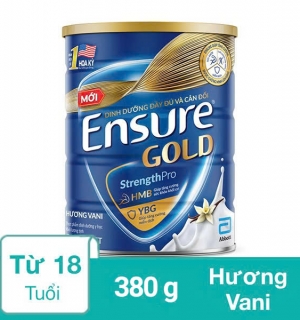 Sữa bột Ensure Gold Abbott hương vani 380g