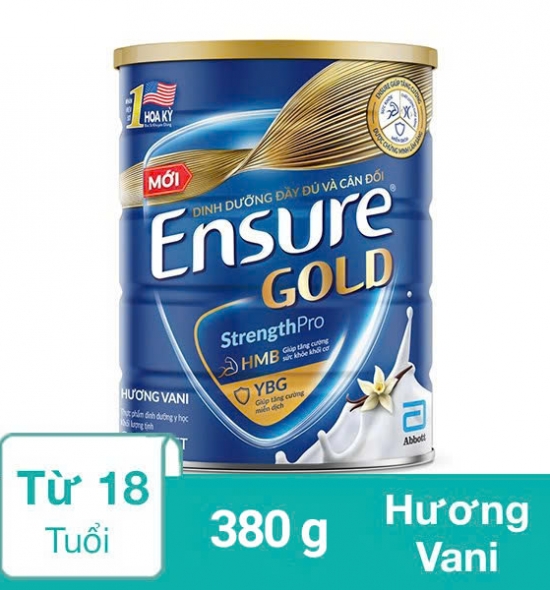 Sữa bột Ensure Gold Abbott hương vani 380g