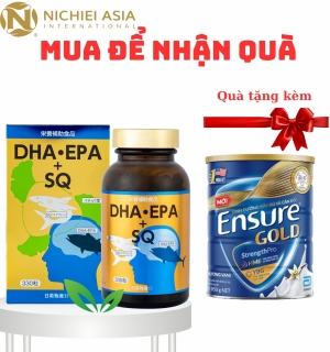 Viên uống DHA & EPA SQ Nichiei Bussan 330 viên – Bảo vệ mắt, não bộ & tim mạch toàn diện