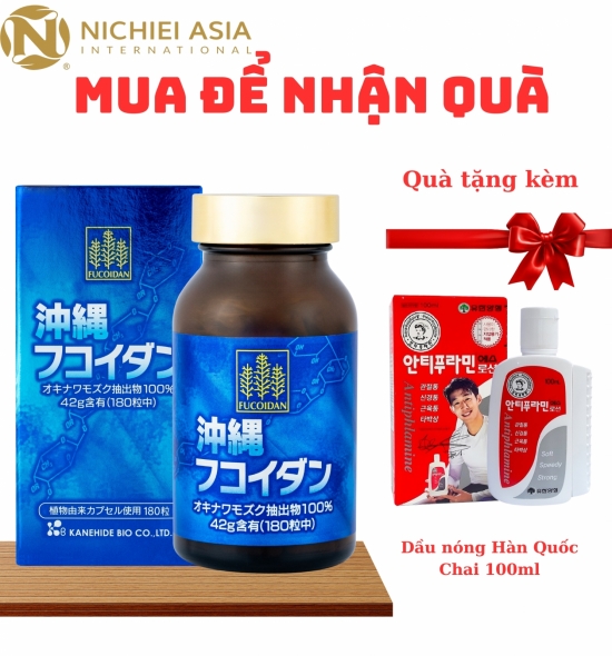 Viên uống Fucoidan Okinawa của Nhật 180 viên